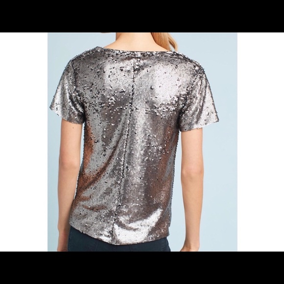 Anthropology- Vanessa Virginia Sequin Top - Picture 4 of 4